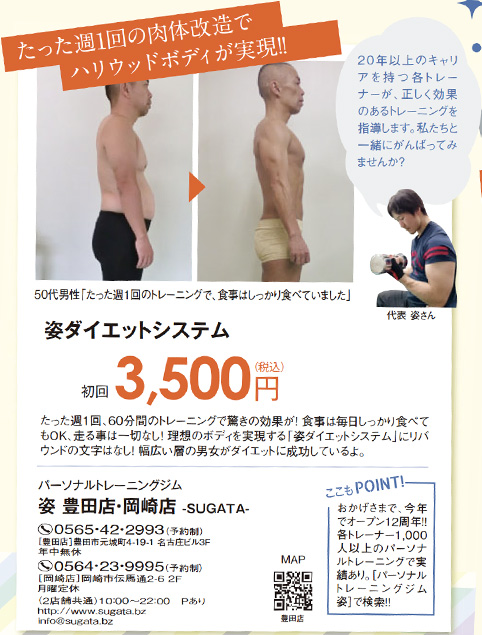 2019020096 パーソナルトレーニング姿 掲載履歴